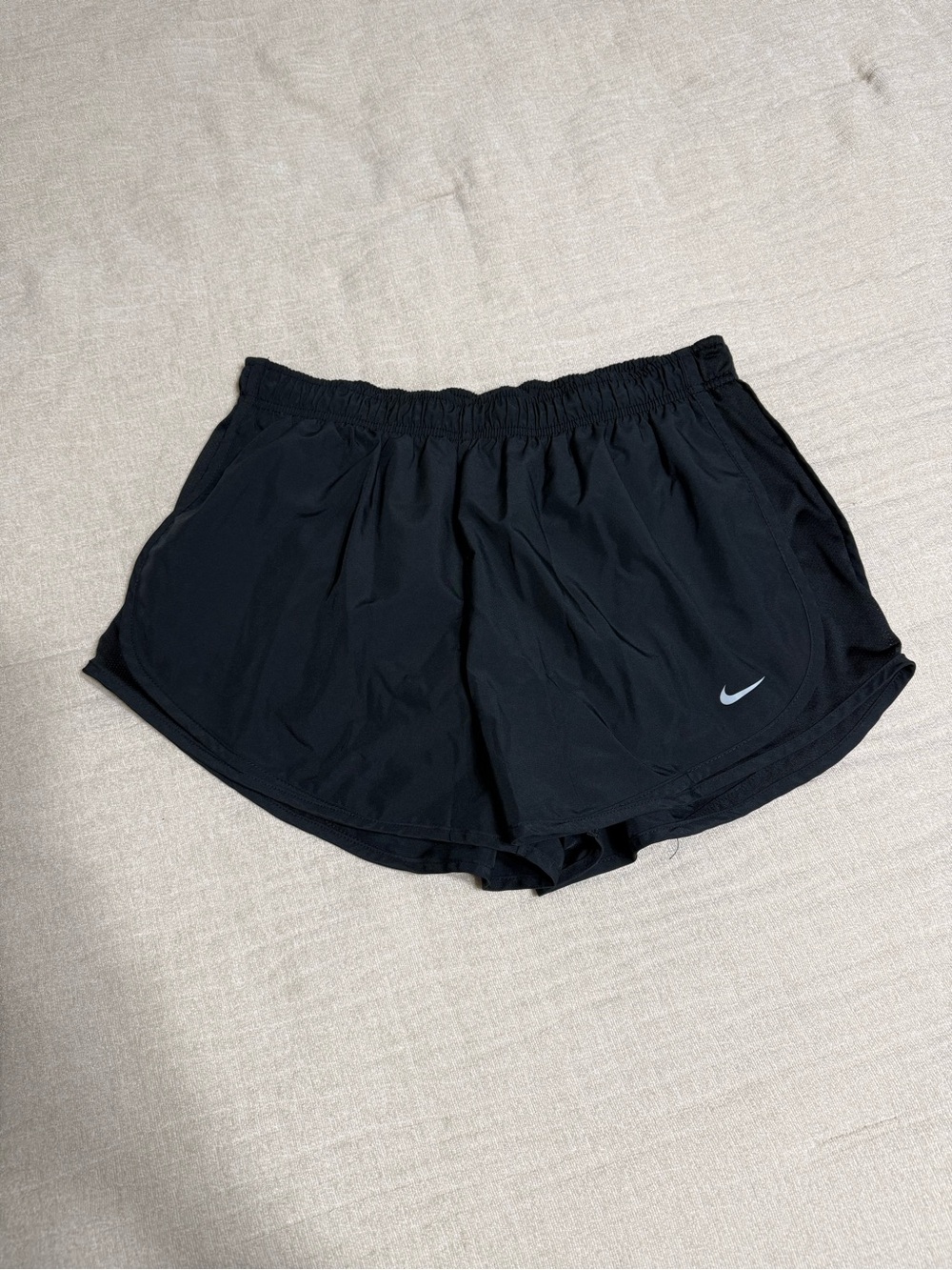 Nike Black Women's Athletic Running Shorts with Reflective Swoosh